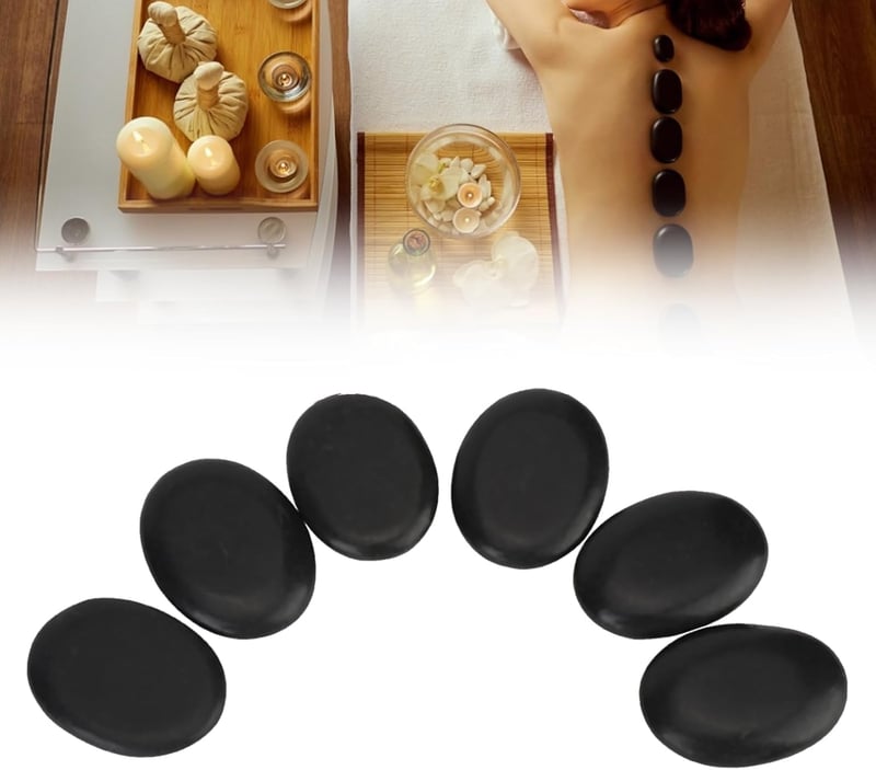 Hot Stone Massage Set für entspannende Körpertherapie zuhause