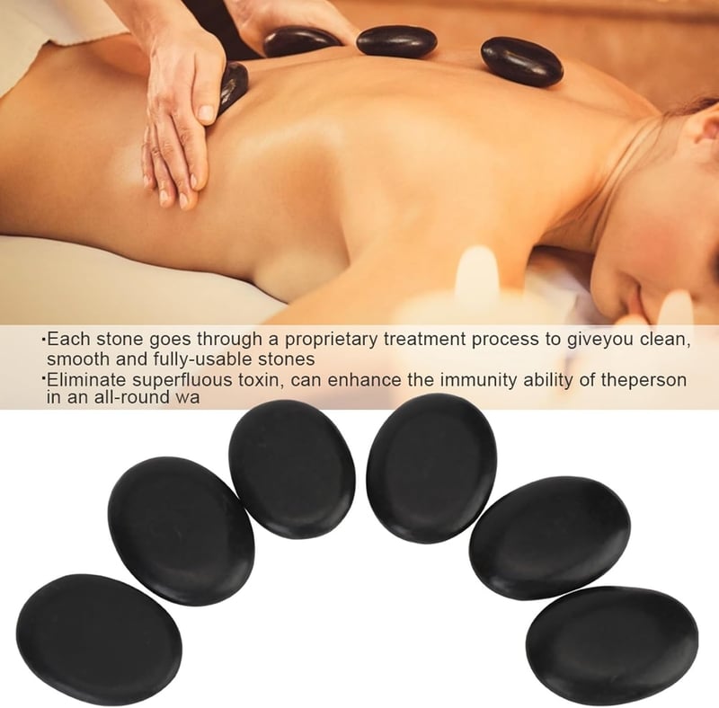 Hot Stone Massage Set für entspannende Körpertherapie zuhause