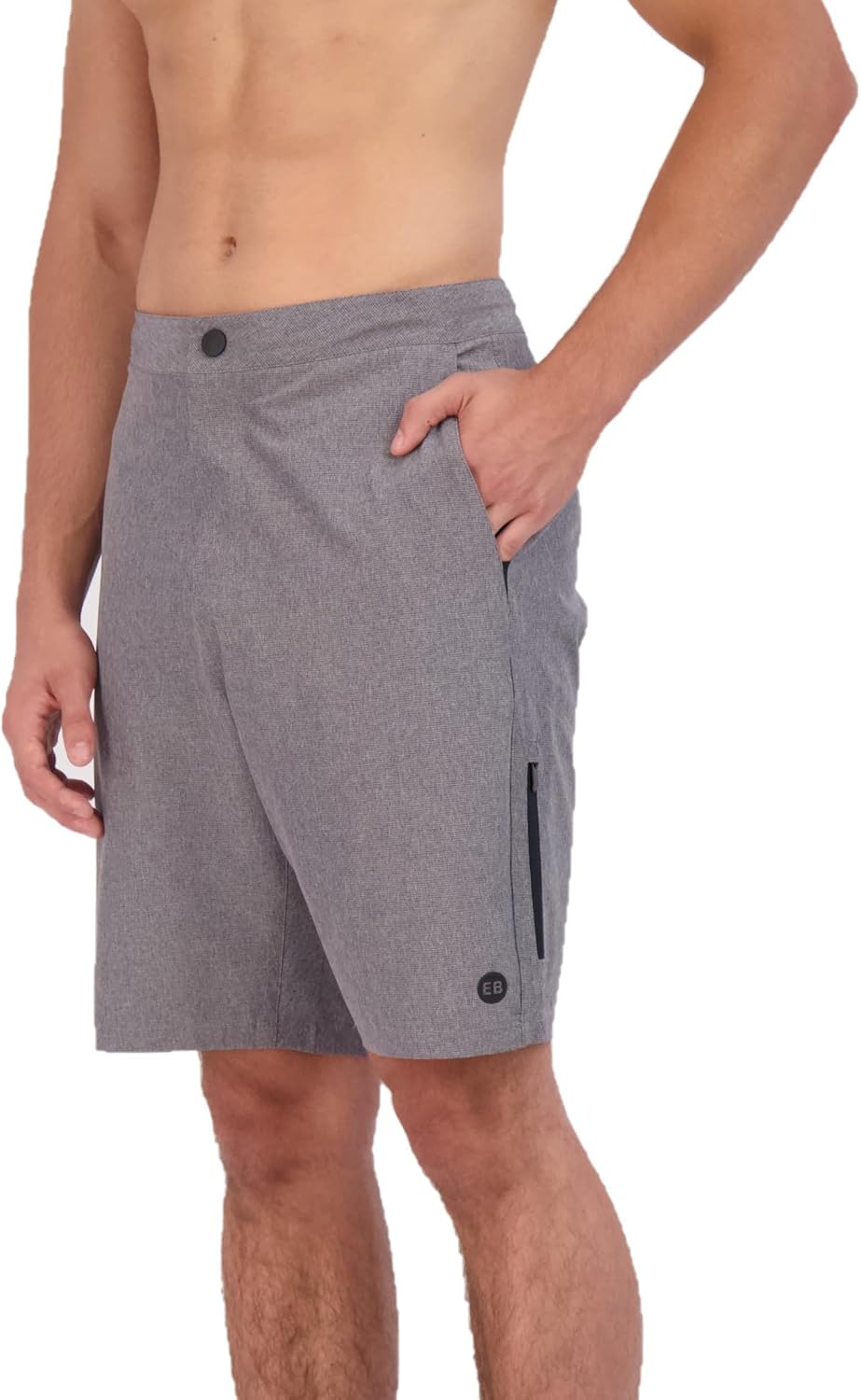 Eddie Bauer Herren Hybrid Badehose LSF 50+, 22,9 cm, Komfort & Stretch