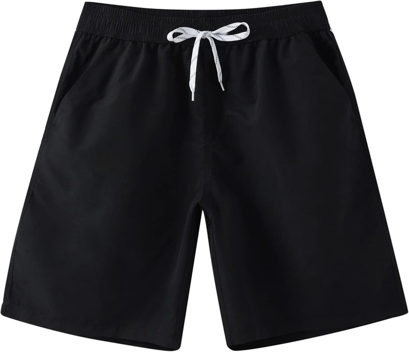 LYRIKER Schnelltrocknende Herren Badeshorts mit Mesh-Innenslip