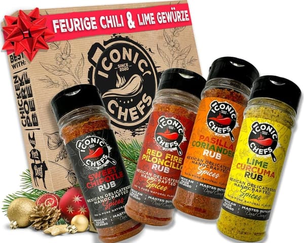 Grillgewürze Geschenkset Chili & Limette – 100% Mexiko für Männer