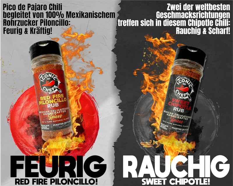 Grillgewürze Geschenkset Chili & Limette – 100% Mexiko für Männer