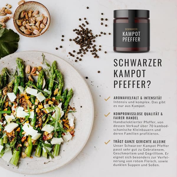 Grillgewürz Set mit Kampot Pfeffer und Pfeffersauce für BBQ-Events