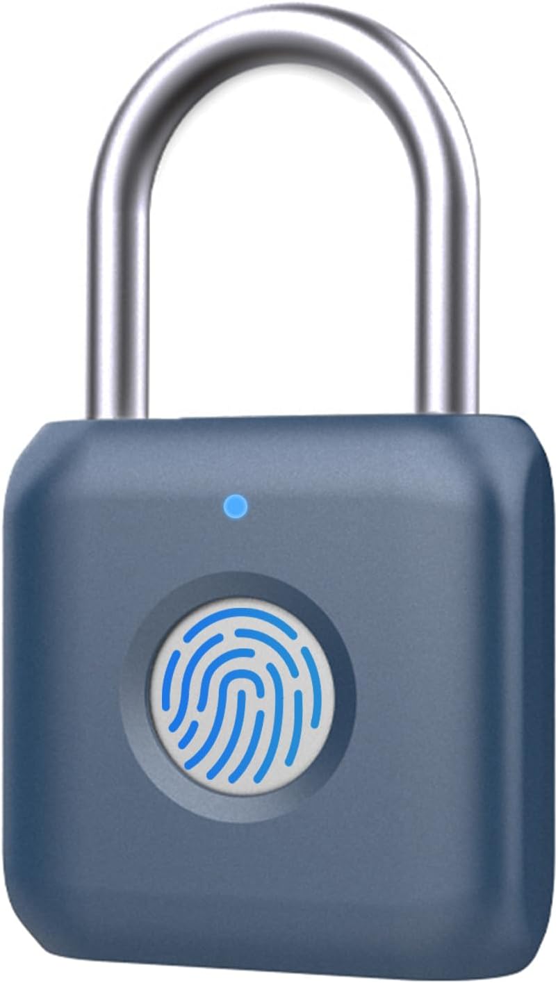 Biometrisches Fingerabdruck-Vorhängeschloss mit USB-Ladung für Schließfächer