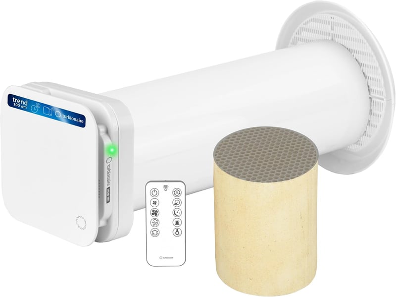 Turbionaire HRV CMV Dezentrale Belüftung mit Keramik-Wärmerückgewinnung