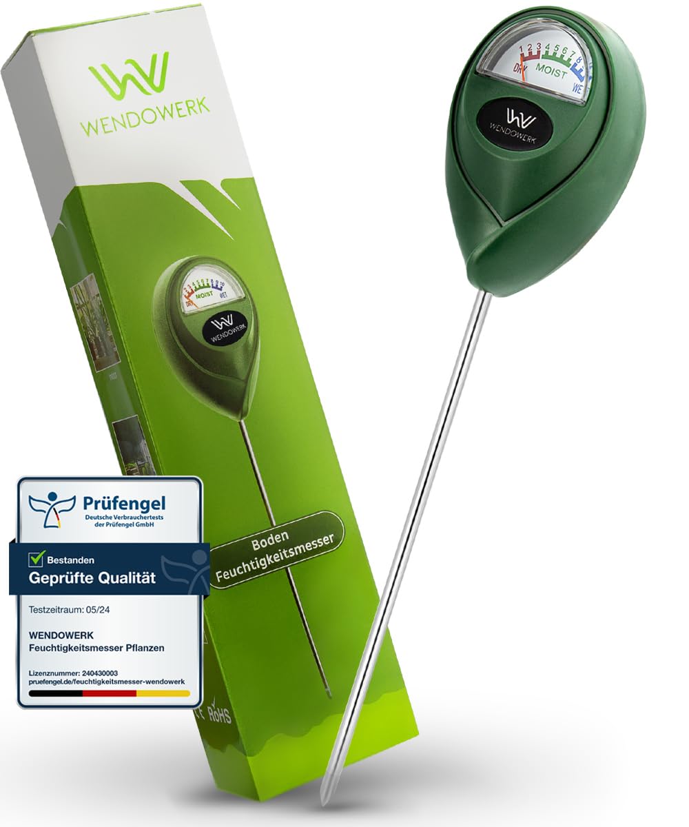 Wendowerk® Feuchtigkeitsmesser für Pflanzen – Batteriefrei, Premium-Bodentestgerät