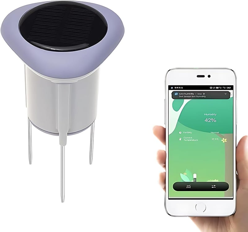 Solar-Bodenfeuchtigkeitsmessgerät mit APP für Rasen und Garten