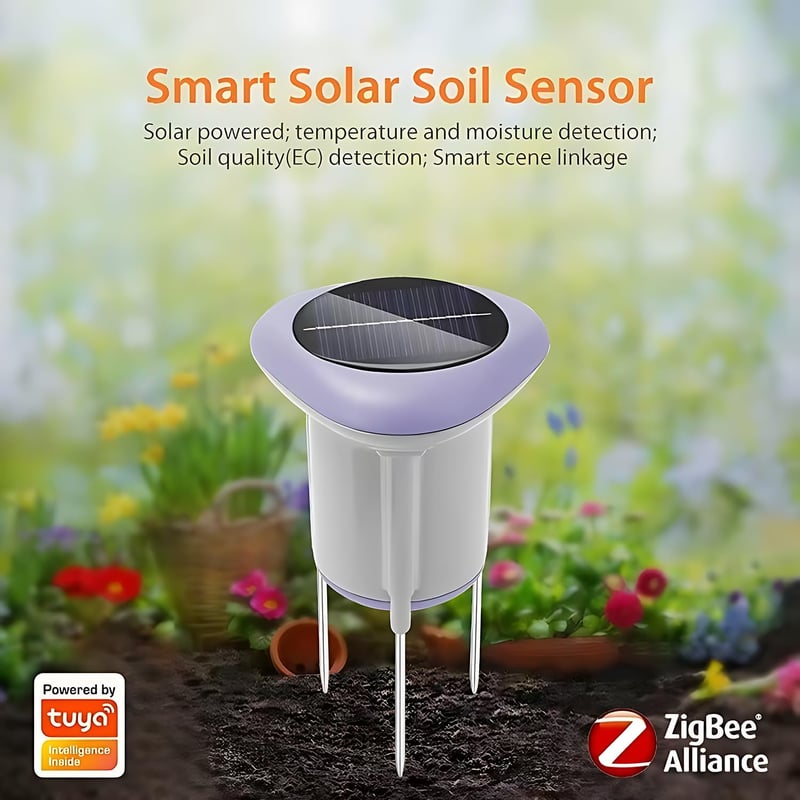 Solar-Bodenfeuchtigkeitsmessgerät mit APP für Rasen und Garten
