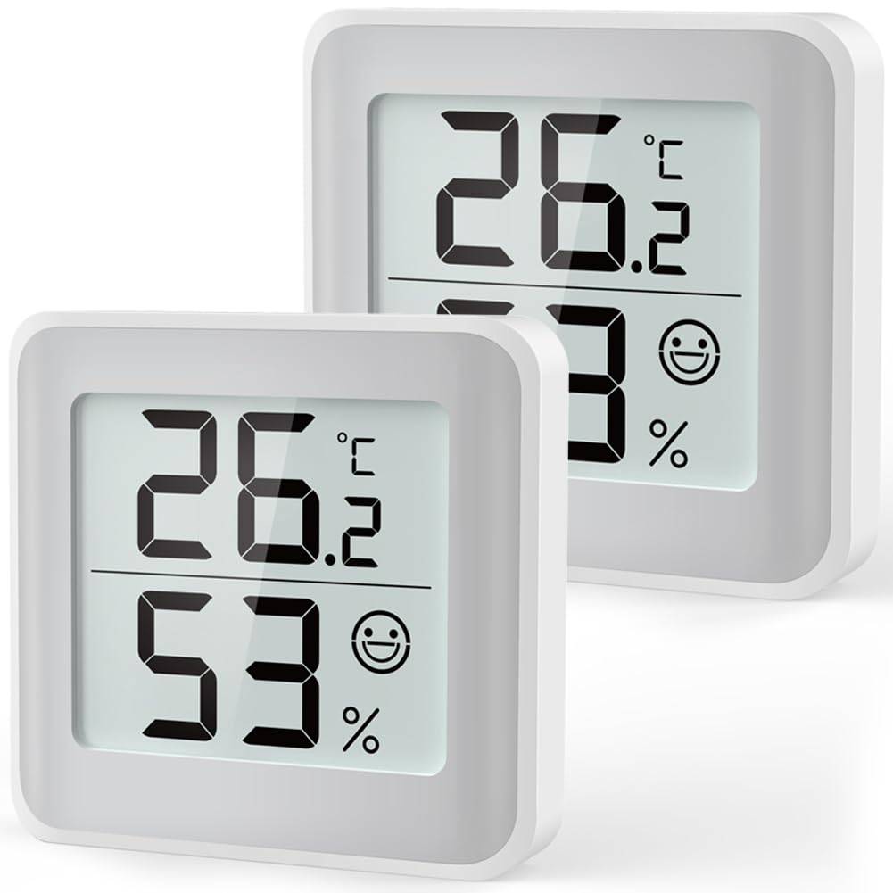 MeesMeek Hygrometer mit digitalem Display für Innenräume