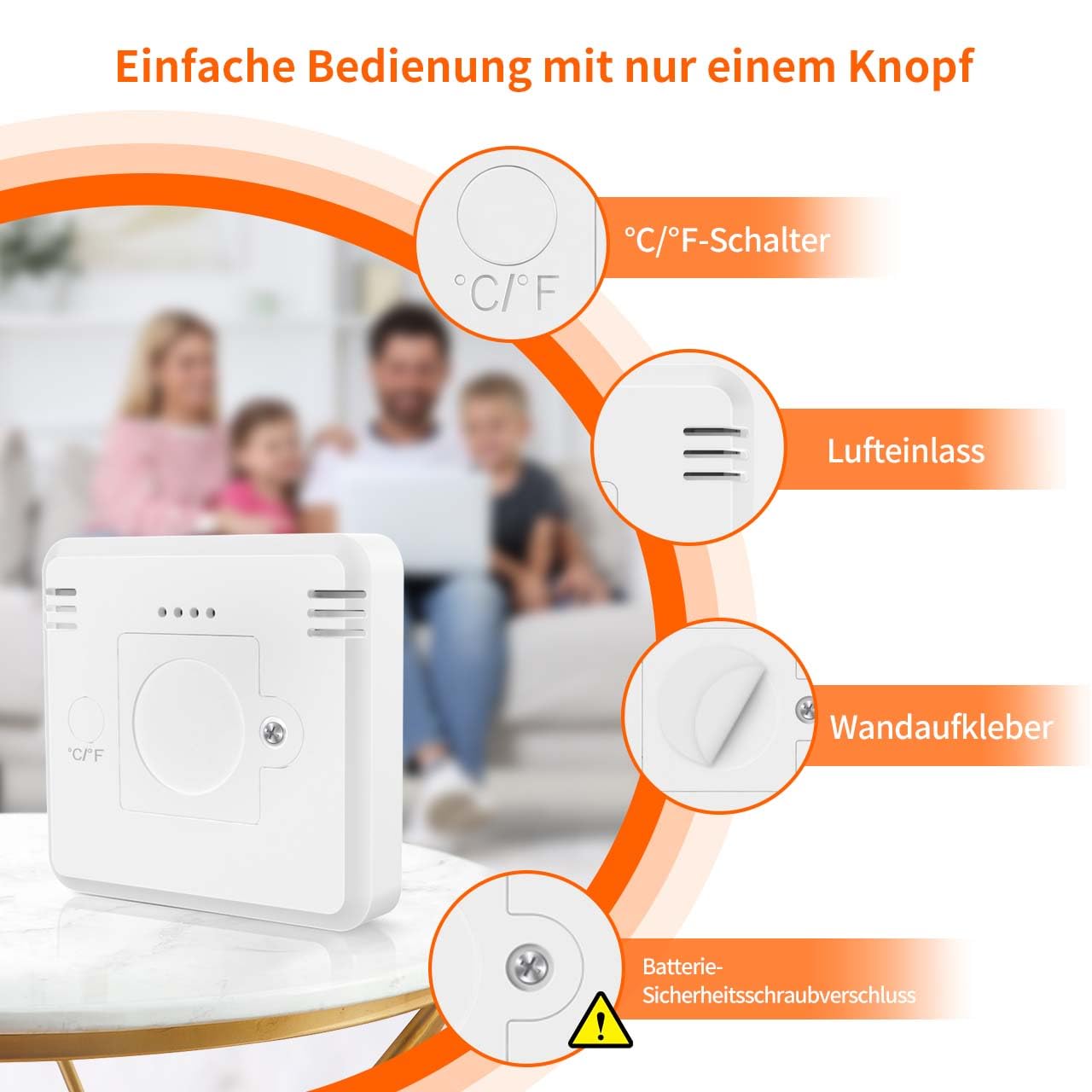 MeesMeek Hygrometer mit digitalem Display für Innenräume