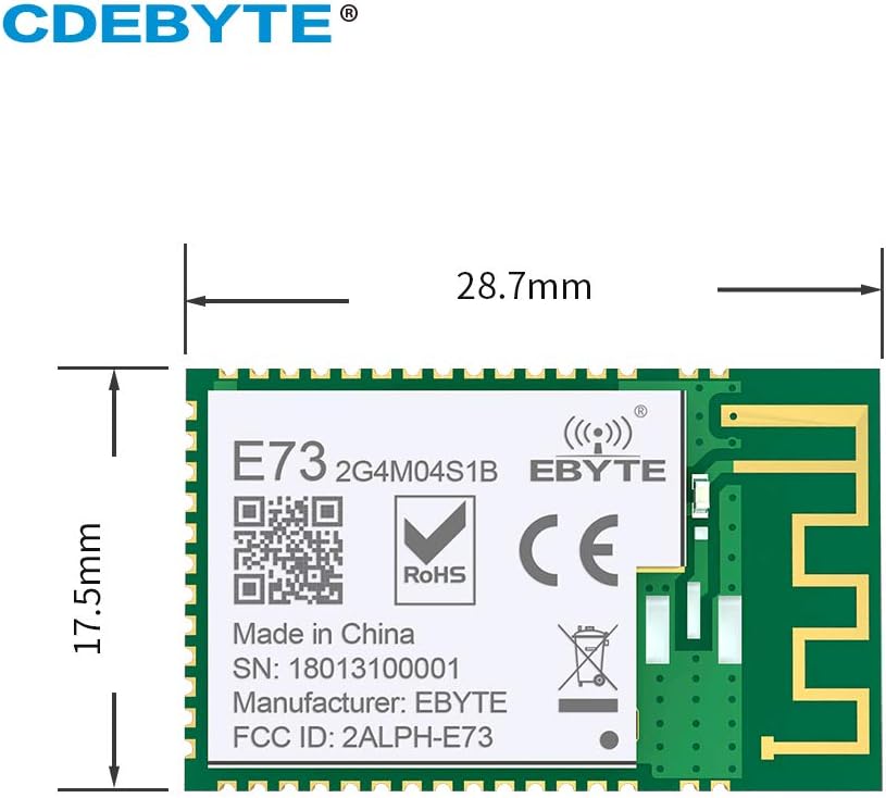 Bluetooth-Modul nRF52832 SMD für tragbare Elektronik