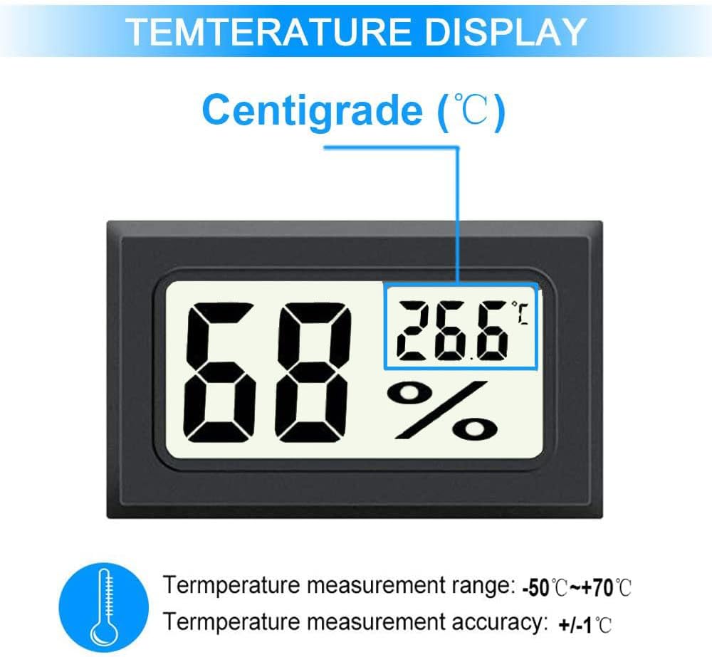 Mini Digitales Thermo-Hygrometer für Innen/Außen, 2er-Pack