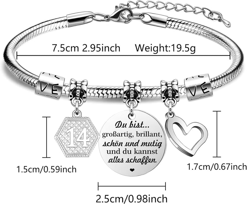 Charm-Armband für Frauen - Geburtstagsgeschenk für Mädchen und Frauen