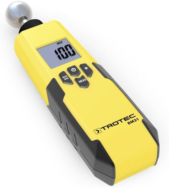 TROTEC BM31 Feuchtigkeitsmessgerät für Holz und Estrich, 0-100 Digits