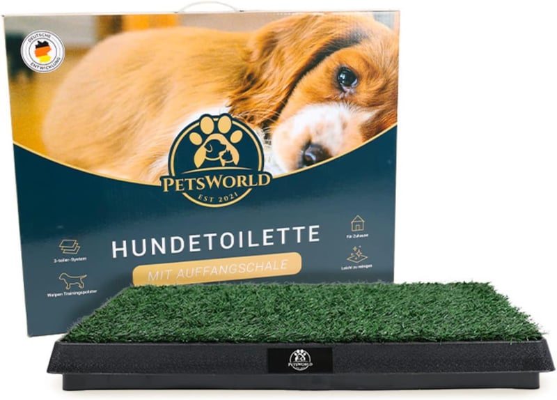 Hundetoilette mit Kunstrasen – Hygienische Lösung für Welpen训练