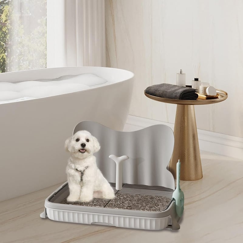 Hundetoilette für kleine Hunde – Anti-Stopp Trainingstablett
