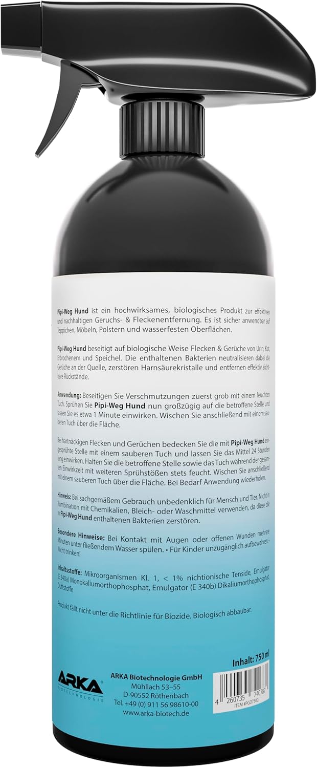 Biologischer Geruchsentferner für Hundeurin – 750 ml Spray