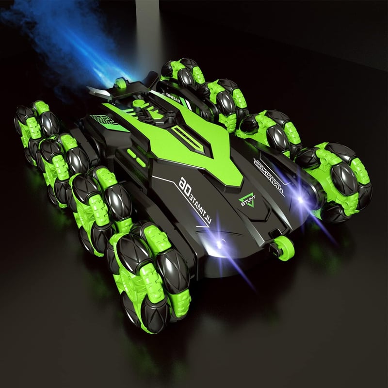 RC Drift Auto mit LED Lichtern und Sprühnebel für Jungen ab 6 Jahren