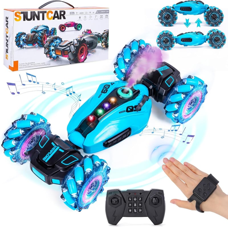 Ferngesteuertes 4WD Stunt Drift Auto für Jungen ab 6 Jahren, Blau