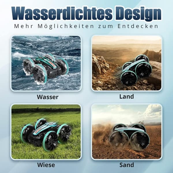 Gestensensorgesteuertes 4WD Amphibisches Spielzeugauto für Kinder ab 4 Jahren