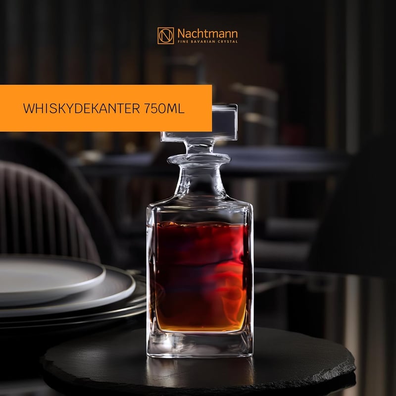 Nachtmann Whisky Dekanter aus Kristallglas, 750 ml, spülmaschinenfest