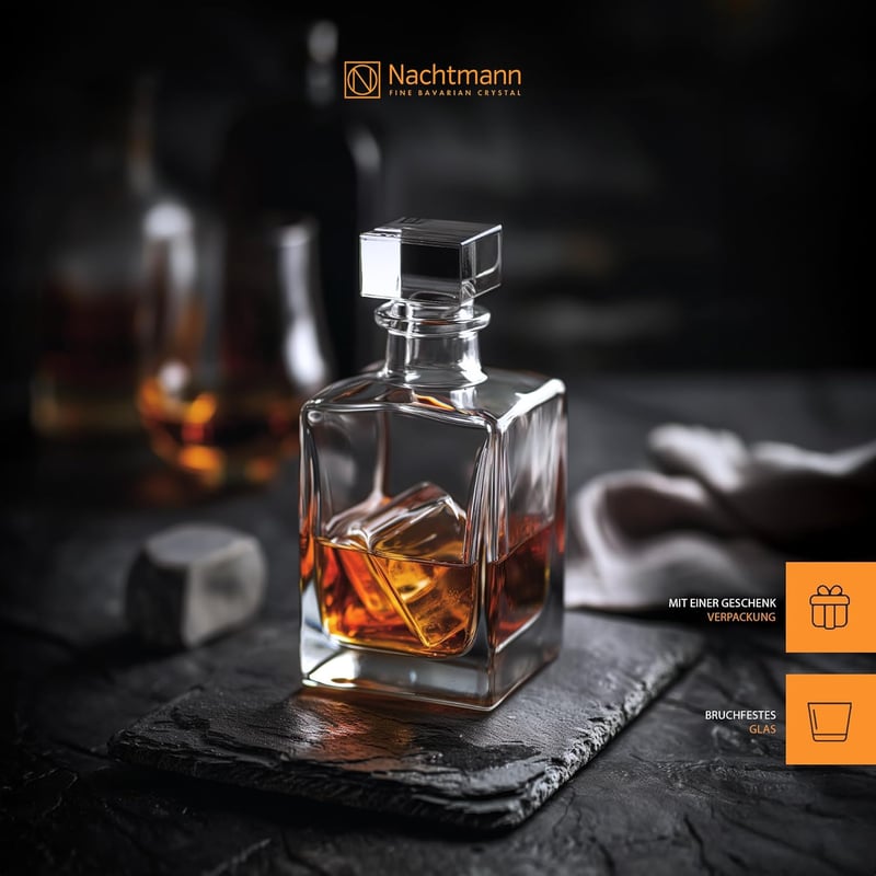 Nachtmann Whisky Dekanter aus Kristallglas, 750 ml, spülmaschinenfest