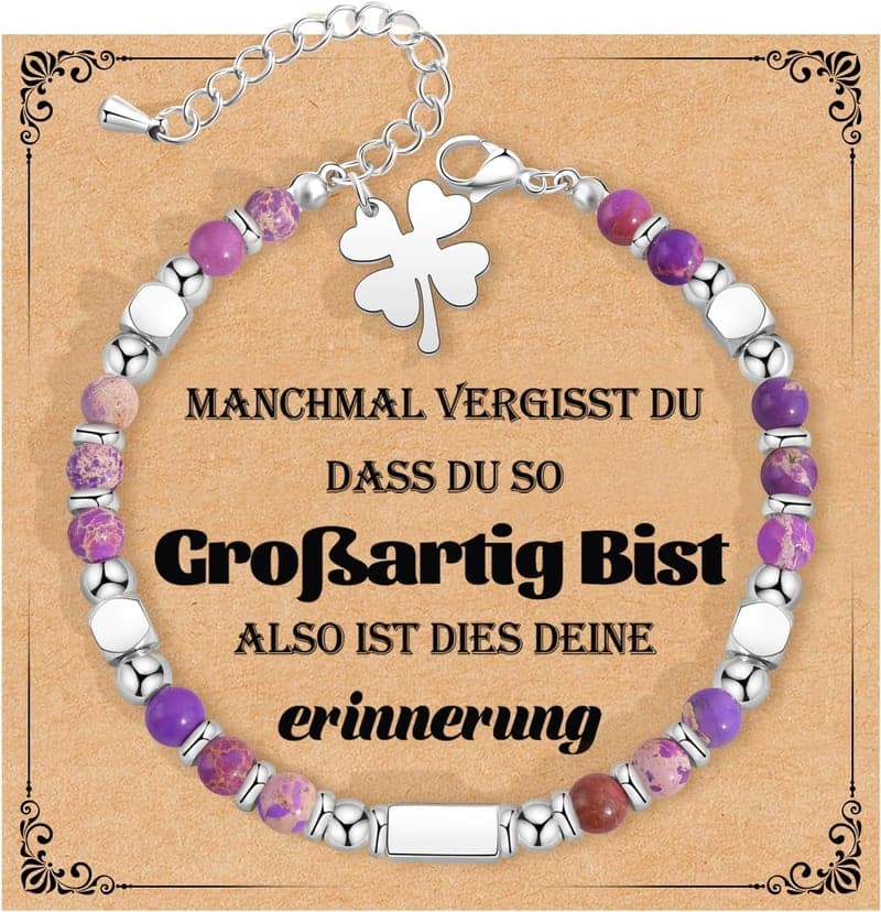 Klee-Armband für Frauen – Geschenkidee für Mädchen und Damen