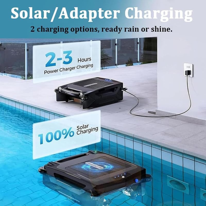 Solar-Pool-Skimmer-Roboter mit APP-Unterstützung und Hindernisvermeidung