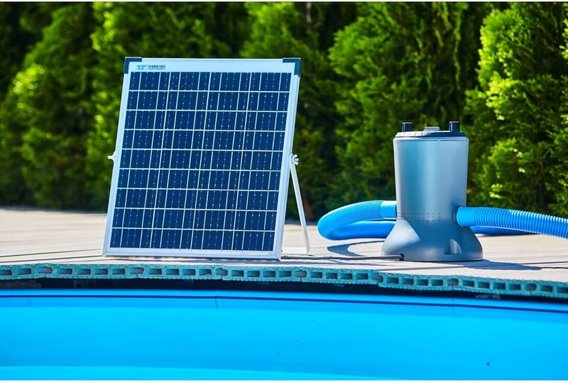 Solar Pool-Kartuschenfilter 1000 l/h mit Solarmodul