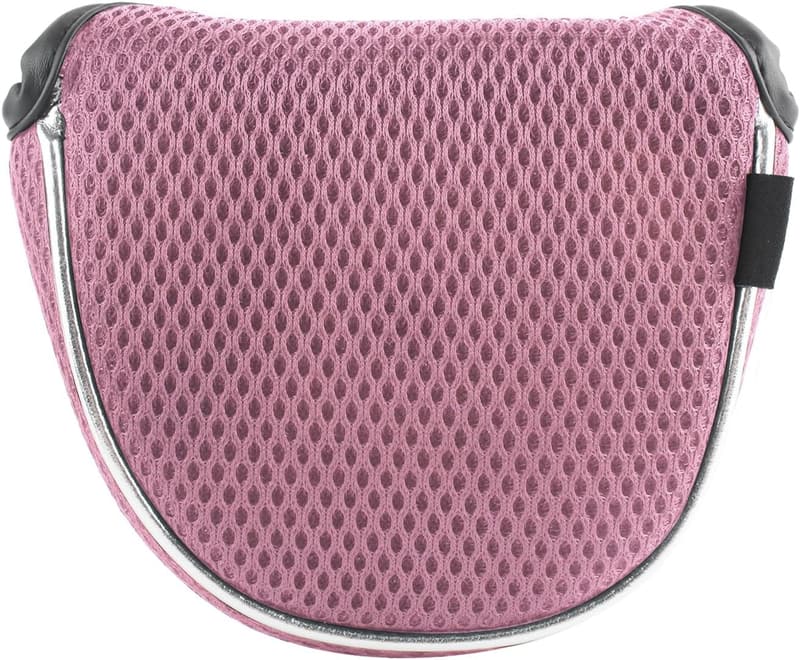 Andux Magnet-Knopf Putter-Abdeckung für Golfschläger – Rosa Halbkreis