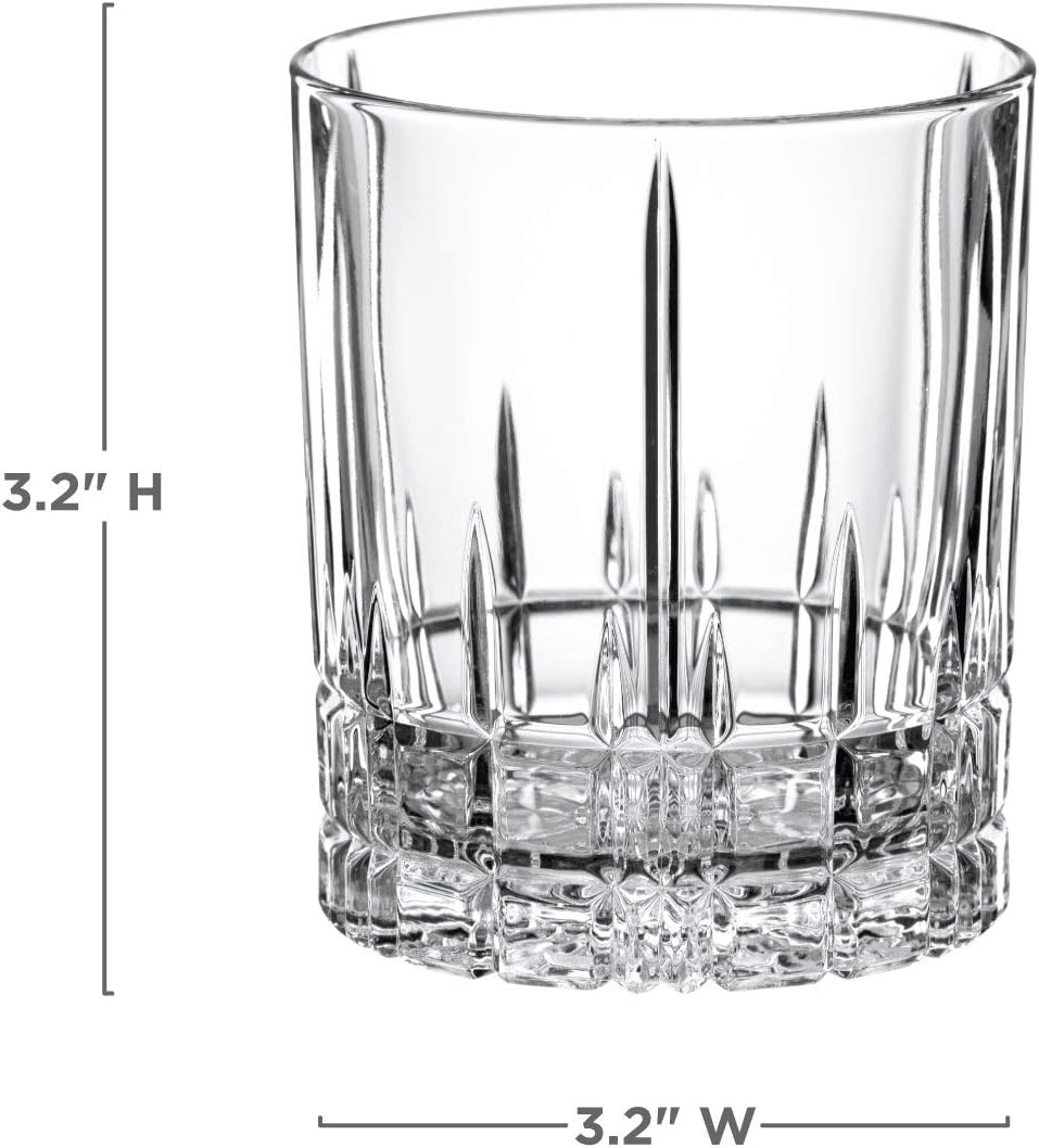 Whisky Tumbler Set aus Kristallglas, 4er, spülmaschinenfest, 270 ml