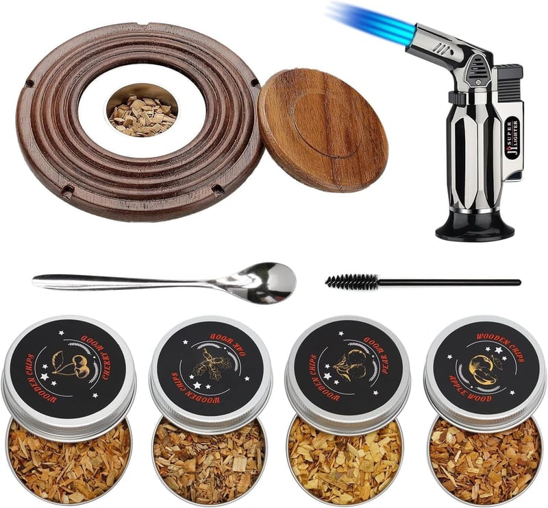 Cocktail Raucher Kit für rauchige Getränke und Speisen