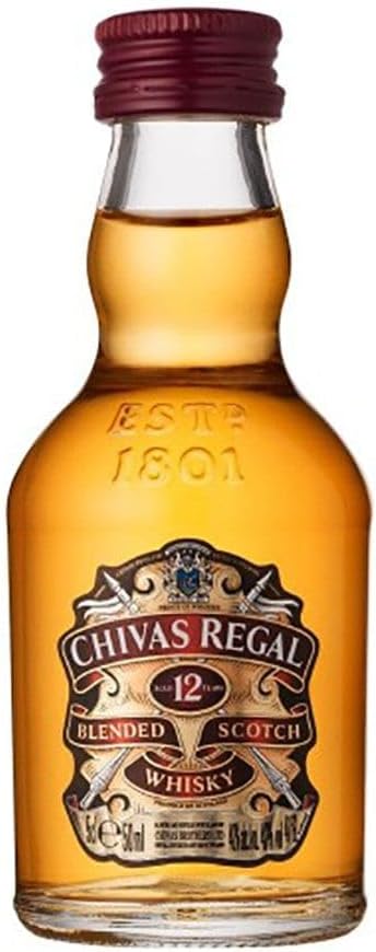 Chivas Regal 12 Jahre Miniatur Whisky-Set für Genießer – 12 x 0,05 l