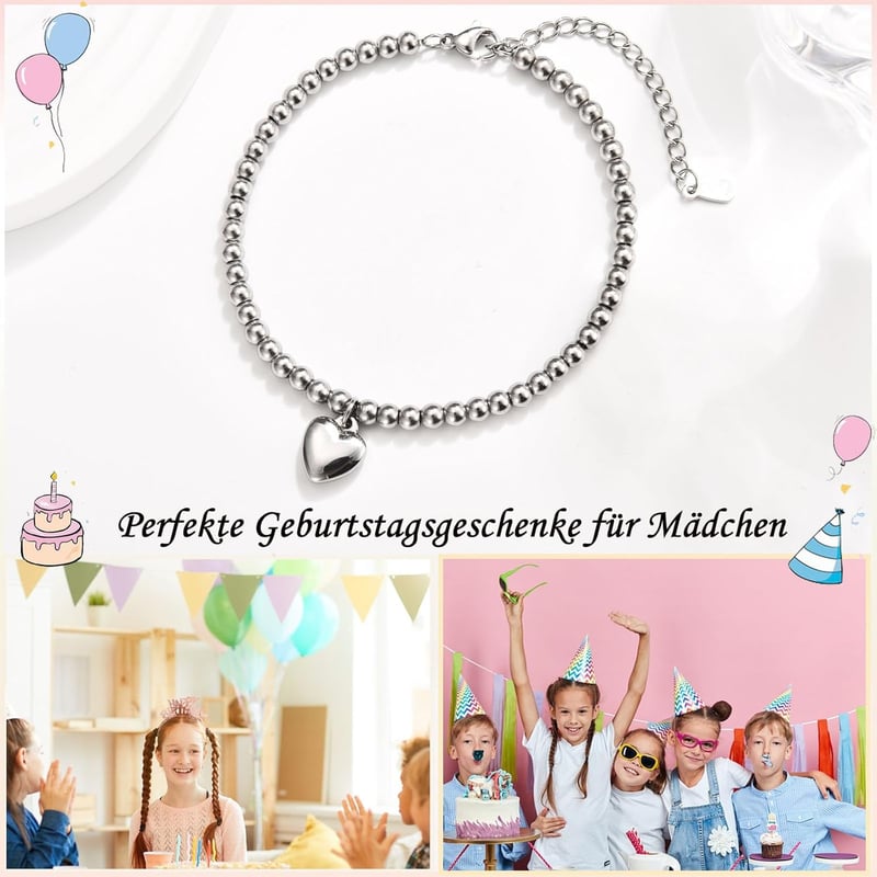 Herzarmband für Mädchen – perfektes Geschenk zum 13. bis 18. Geburtstag