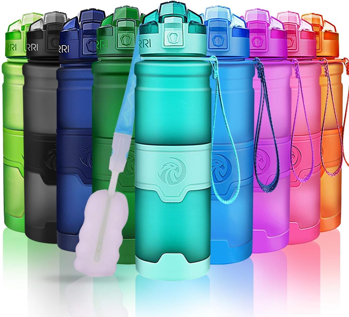ZORRI BPA-freie Sporttrinkflasche für Kinder, 1L, auslaufsicher