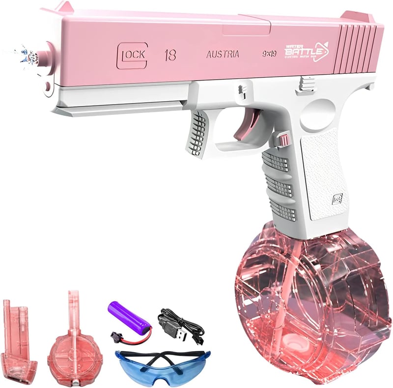Automatische Wasserpistole für Erwachsene und Kinder – 32ft Reichweite, 434CC Kapazität, ideal für Sommerpartys