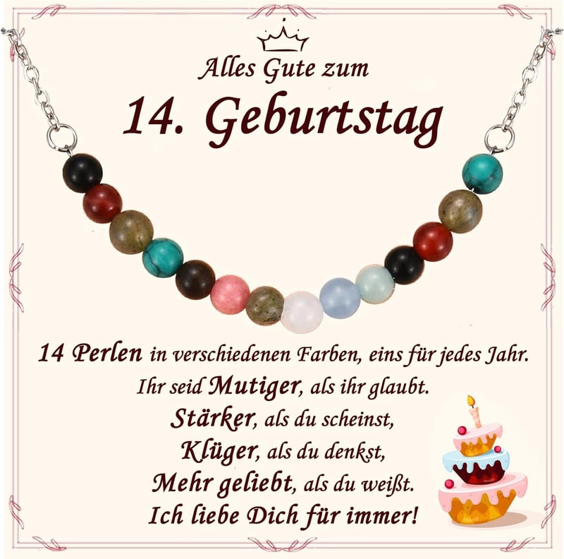 Buntes Armband als Geburtstagsgeschenk für Mädchen (6-18 Jahre)