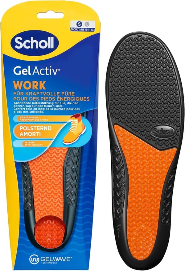 Scholl GelActiv Einlegesohlen für Frauen, ganztägiger Komfort, Größe 36-40.5