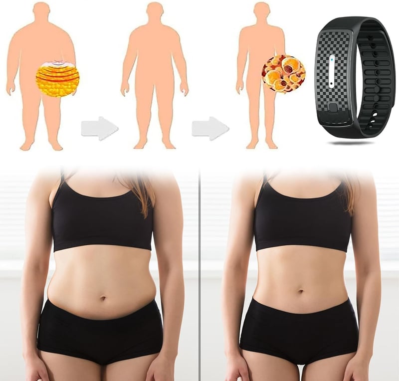 Ultraschall Armband zur Fettverbrennung für Damen (Schwarz)