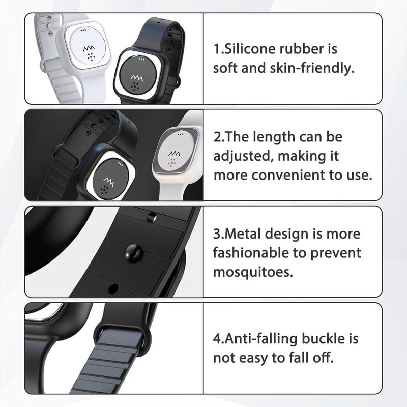 Ultraschall Armband zum Abnehmen und Mückenschutz für Damen und Herren