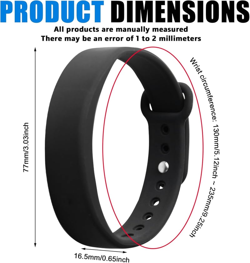 Vibrationsalarm Armband mit Timer und Temperaturmessung für Erwachsene und Kinder