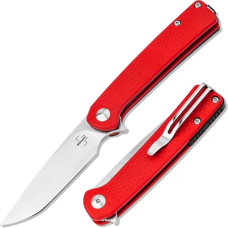 BÖKER PLUS® Fire Ant Red - EDC Klappmesser mit Pinzette & Clip