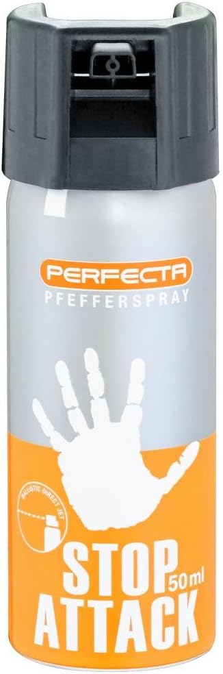 Perfecta Tierabwehrspray 50 ml – Ideales Selbstverteidigungsspray, 5 m Reichweite