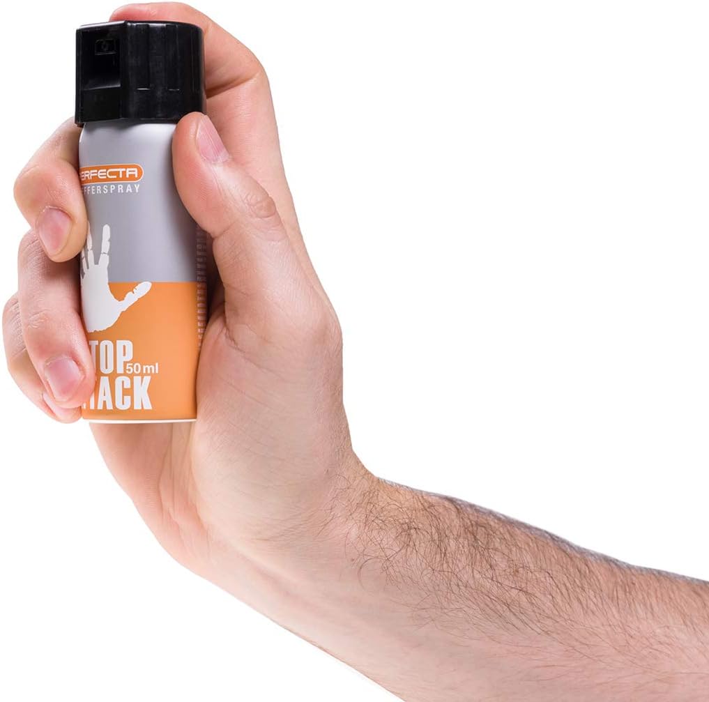 Perfecta Tierabwehrspray 50 ml – Ideales Selbstverteidigungsspray, 5 m Reichweite