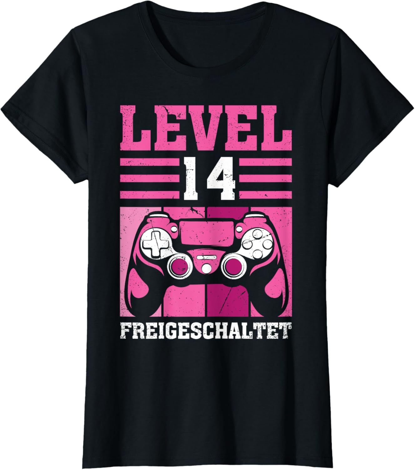 T-Shirt für 14. Geburtstag für Gamer-Mädchen