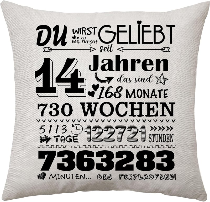 Geschenkidee zum 14. Geburtstag: Kissenbezug für Jungen und Mädchen