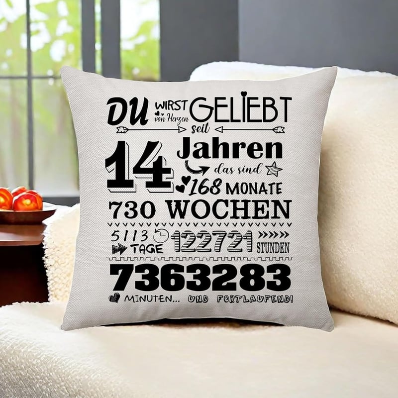 Geschenkidee zum 14. Geburtstag: Kissenbezug für Jungen und Mädchen