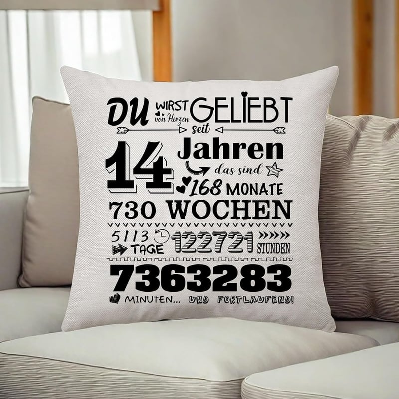 Geschenkidee zum 14. Geburtstag: Kissenbezug für Jungen und Mädchen