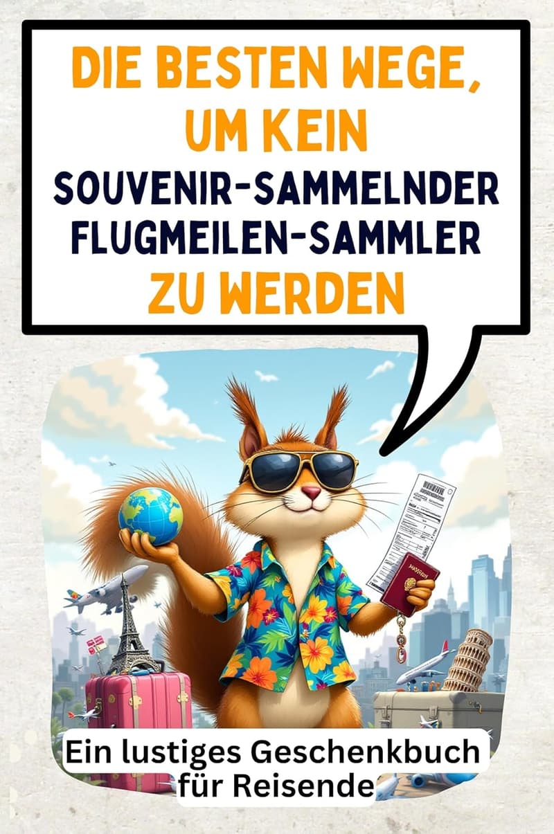 Geschenkbuch für Reisende: Humorvolle Tipps gegen Souvenirsammeln