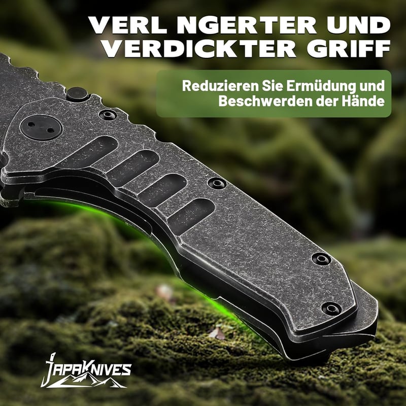 Robustes Tanto Klappmesser – 5 mm dickes EDC Outdoor-Messer für Männer